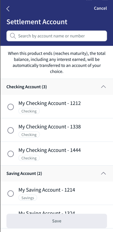 Account Selection
